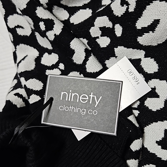NWT Ninety Clothing Co. animal print sweater - Picture 2 of 7